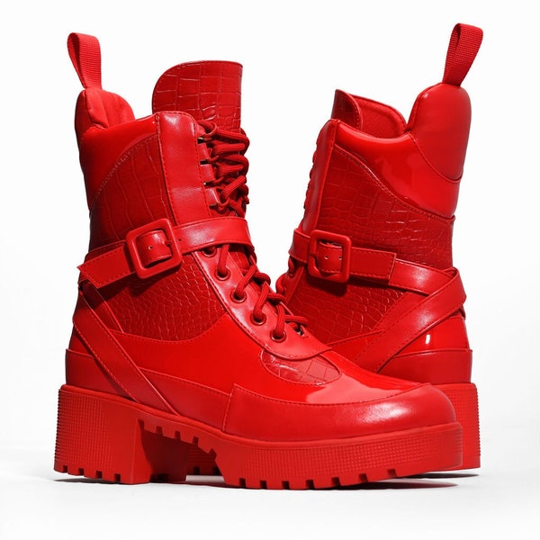 Red Boots| Perfect for Carnival Costumes | Festival Boots