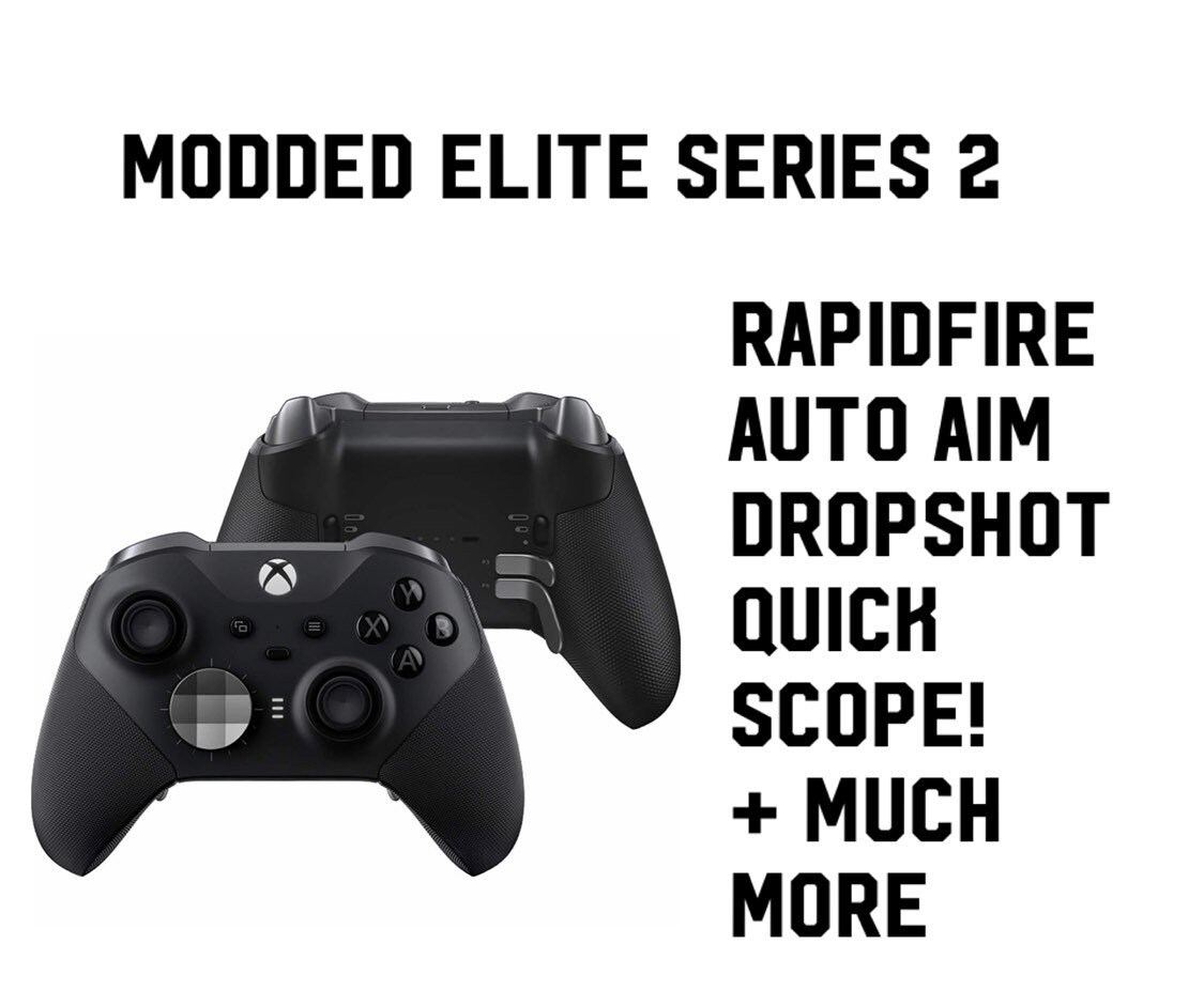 Blue LED Mod* Xbox One Elite Series 2 Controller Custom Carbon Fibre