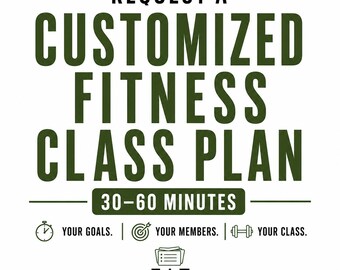 Custom Fitness Class Plan
