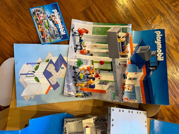 Retired Vintage Playmobil Hospital Set 4404 - Etsy