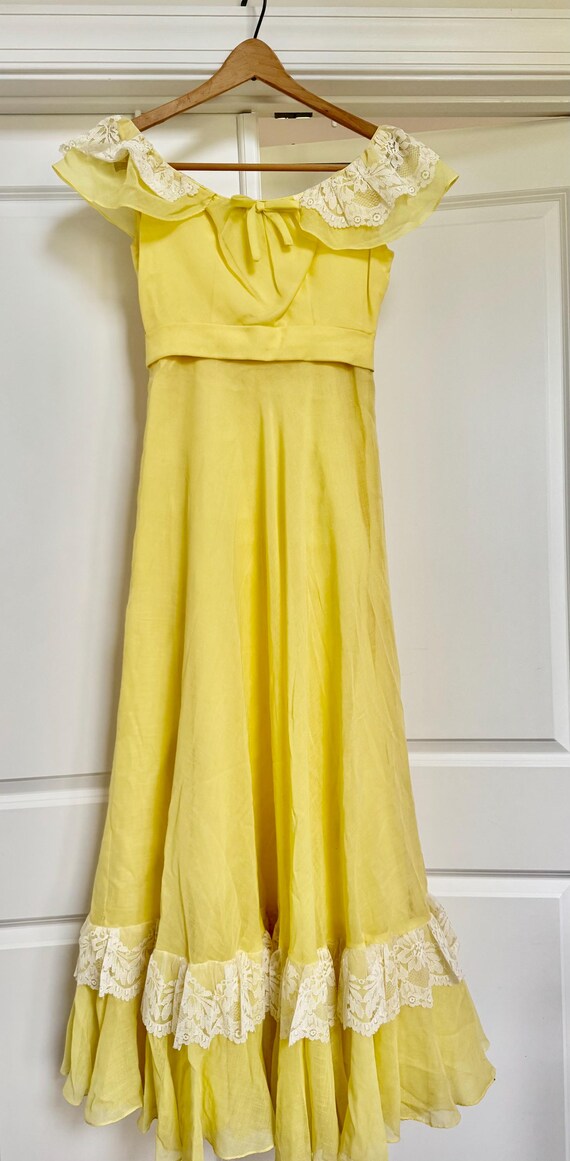Vintage 1970s Prom Dress Lorrie Deb
