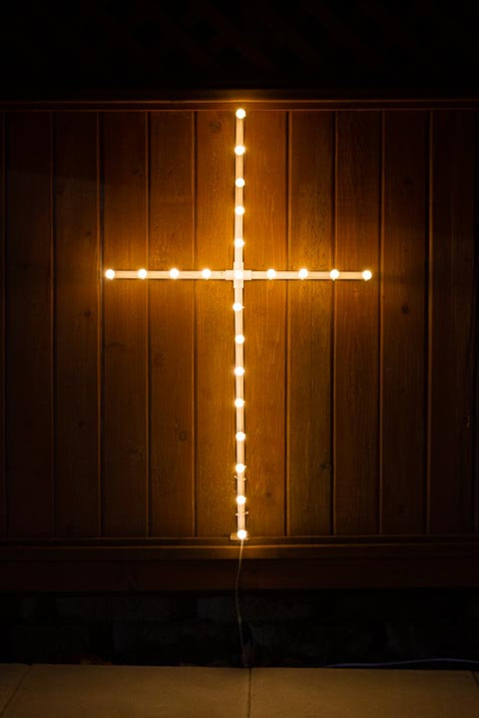 Large Lighted Cross Outdoor Christmas Lights LED Cross Etsy
