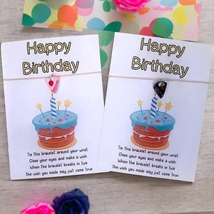 Pulseira de bolo de feliz aniversário