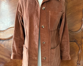Vintage 70s Guy LaRoche Brown Corduroy Jacket Size 36