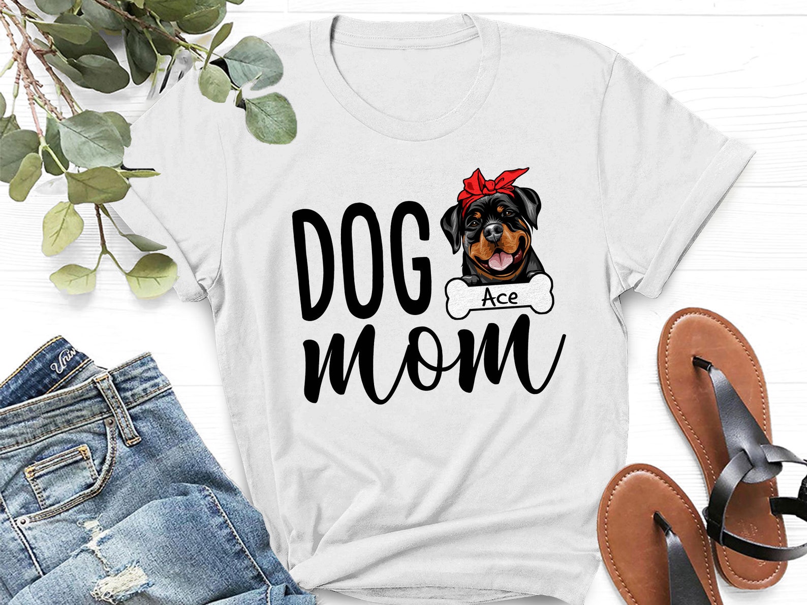 Dog Mom Shirt
 Personalized Dog Mom Shirt with Your Pets Names and Breeds