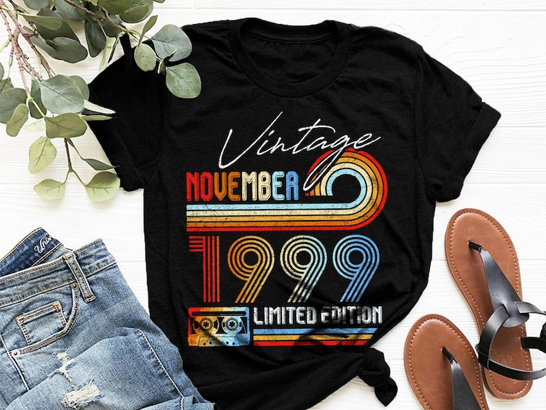 1999 Shirt November 1999 Vintage Birthday Shirt Limited Edition Funny 21st Birthday Shirt 21st Birthday Gift For Her 21st Birthday Shirt