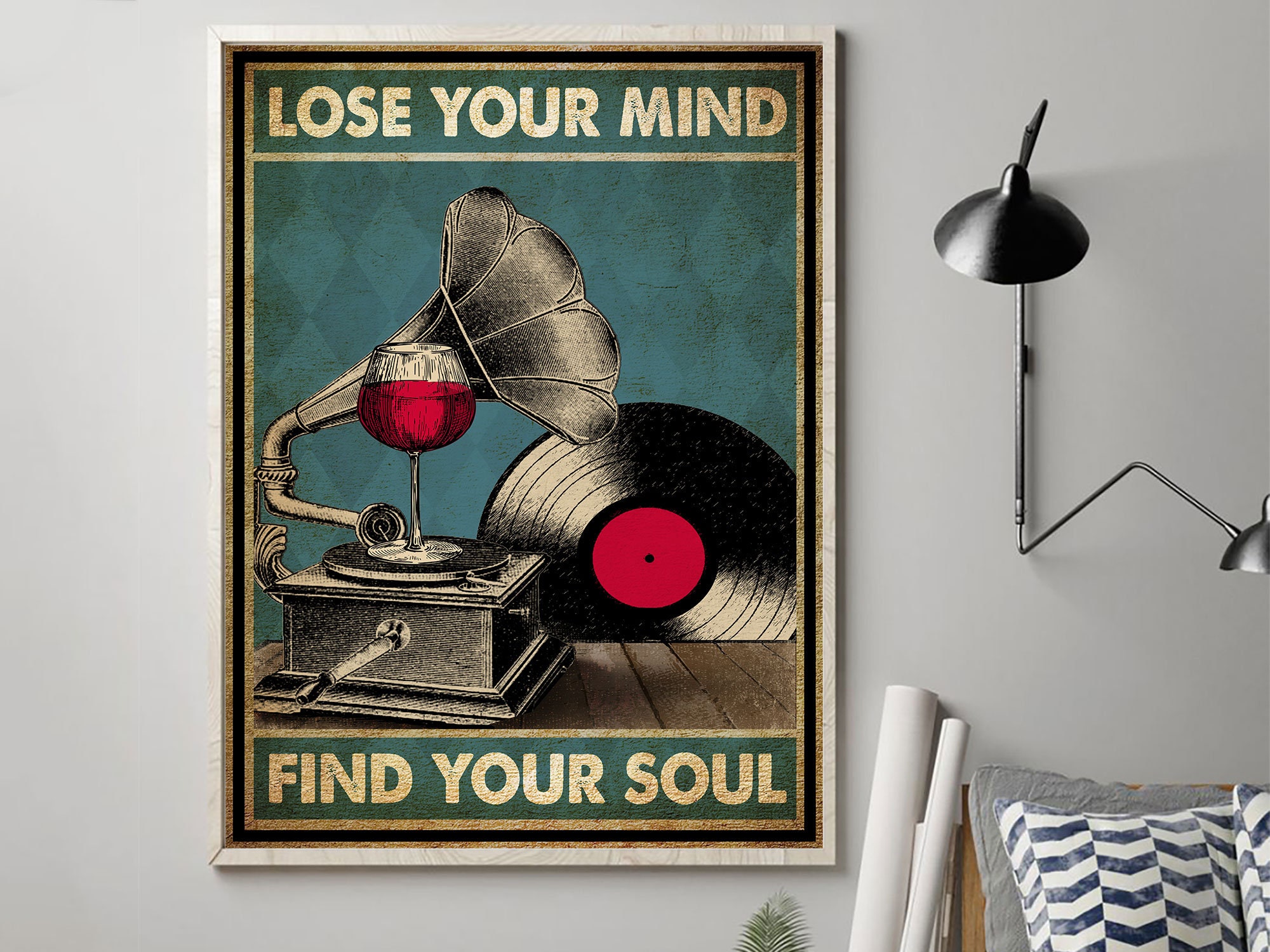 Music Poster Lose your mind find your soul Poster Music Wall | Etsy