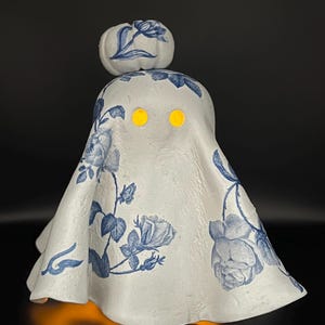 Halloween Ornament, Gespenst Teelicht, Kürbis Geisterfigur, Geist Figur, Halloween Dekoration, Leuchtgespenst, Sammlergespenst