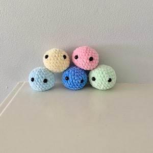 Stress Ball Plushies Soft and Fluffy Crochet Amigurumi anxiety Balls stress  Reliever fidget Toy cute Kawaii study Buddy stuffed Plush 