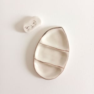 Mini tavolozza in ceramica a forma di foglia per schizzi urbani e viaggi