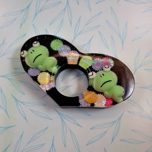 Frog Bookworm Thumb Page Resin Holder