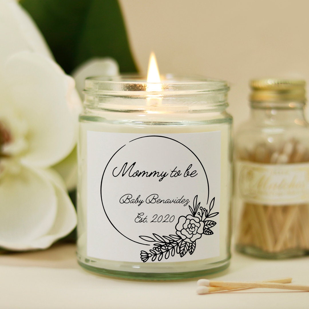 Mommy to be Candle Personalized Mama Candle Baby Shower Etsy