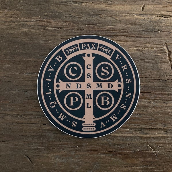 3" Saint Benedict Medal Vinyl Sticker