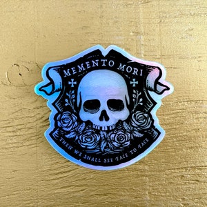 3" Holographic Memento Mori Vinyl Sticker