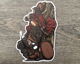 4&quot; Saint Michael the Archangel Vinyl Sticker