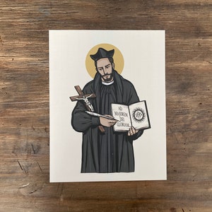 Saint Ignatius of Loyola 8.5" x 11" Large Print