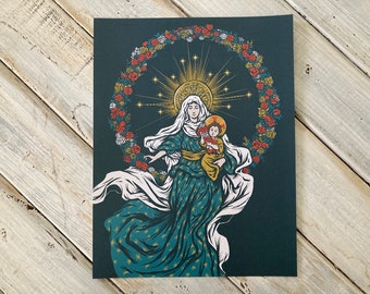 Theotokos 8.5&quot; x 11&quot; Large Print