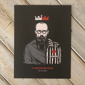 Saint Maximilian Kolbe 8.5" x 11" Large Print