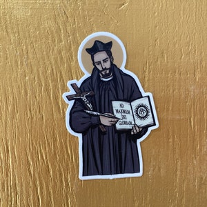 3" Saint Ignatius of Loyola Vinyl Sticker