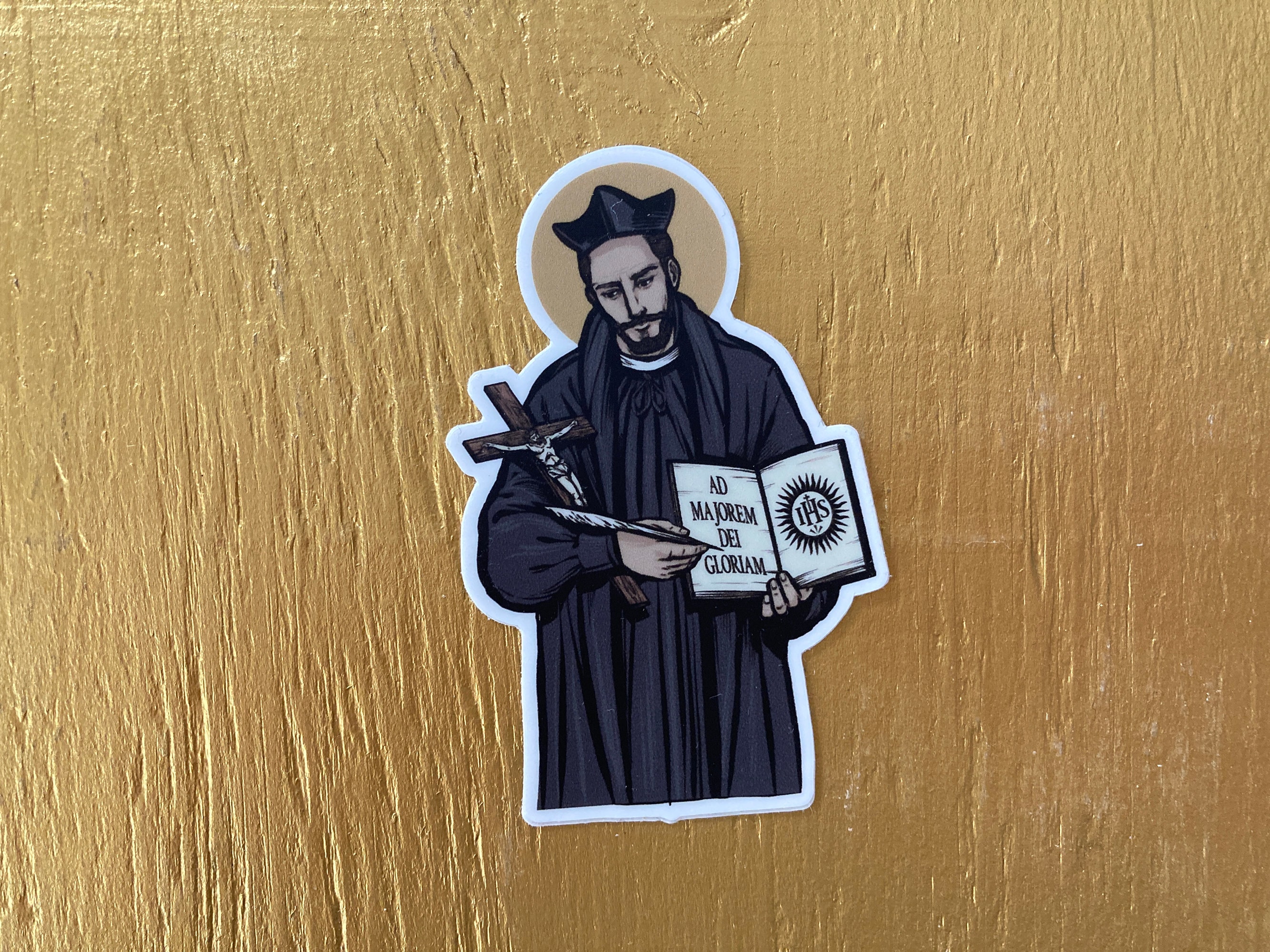 3" Saint Ignatius of Loyola Vinyl Sticker