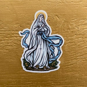 Our Lady of Lourdes  3" Vinyl Sticker