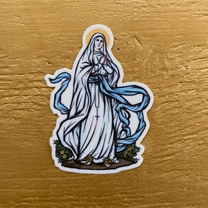 3&quot; Our Lady of Lourdes Vinyl Sticker