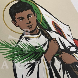 Saint Jose Sanchez del Rio 8.5&quot; x 11&quot; Large Print