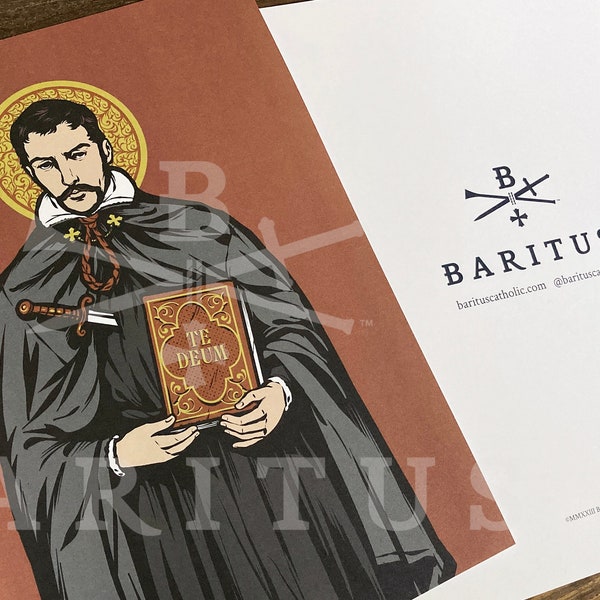 Saint Edmund Campion English Martyr 8.5" x 11" Large Print