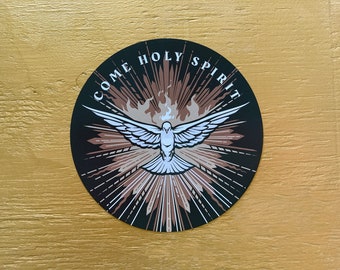 Aimant en vinyle Come Holy Spirit 3"