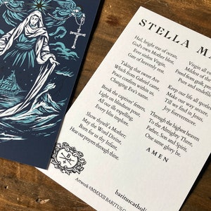 Immagine sacra Stella Maris 4x6 in lamina d'argento
