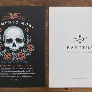 Memento Mori Happy Death Prayer Version 8.5" x 11"  Print