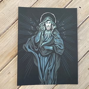 The Transfiguration of Jesus 8.5&quot; x 11&quot; Large Print