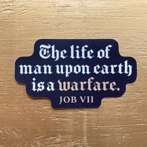 3" Life is Warfare Vinyl Sticker