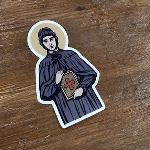 3&quot; Saint Elizabeth Ann Seton Vinyl Sticker