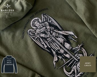 Saint Michael and the Dragon Hooded Sweatshirt