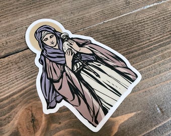 3" Saint Mary of Bethany Vinyl Decal