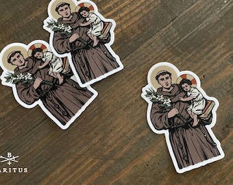 3" Saint Anthony of Padua Vinyl Sticker