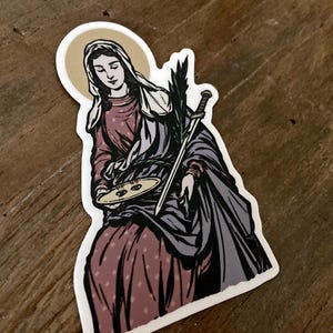 Saint Lucy 3" Vinyl Sticker