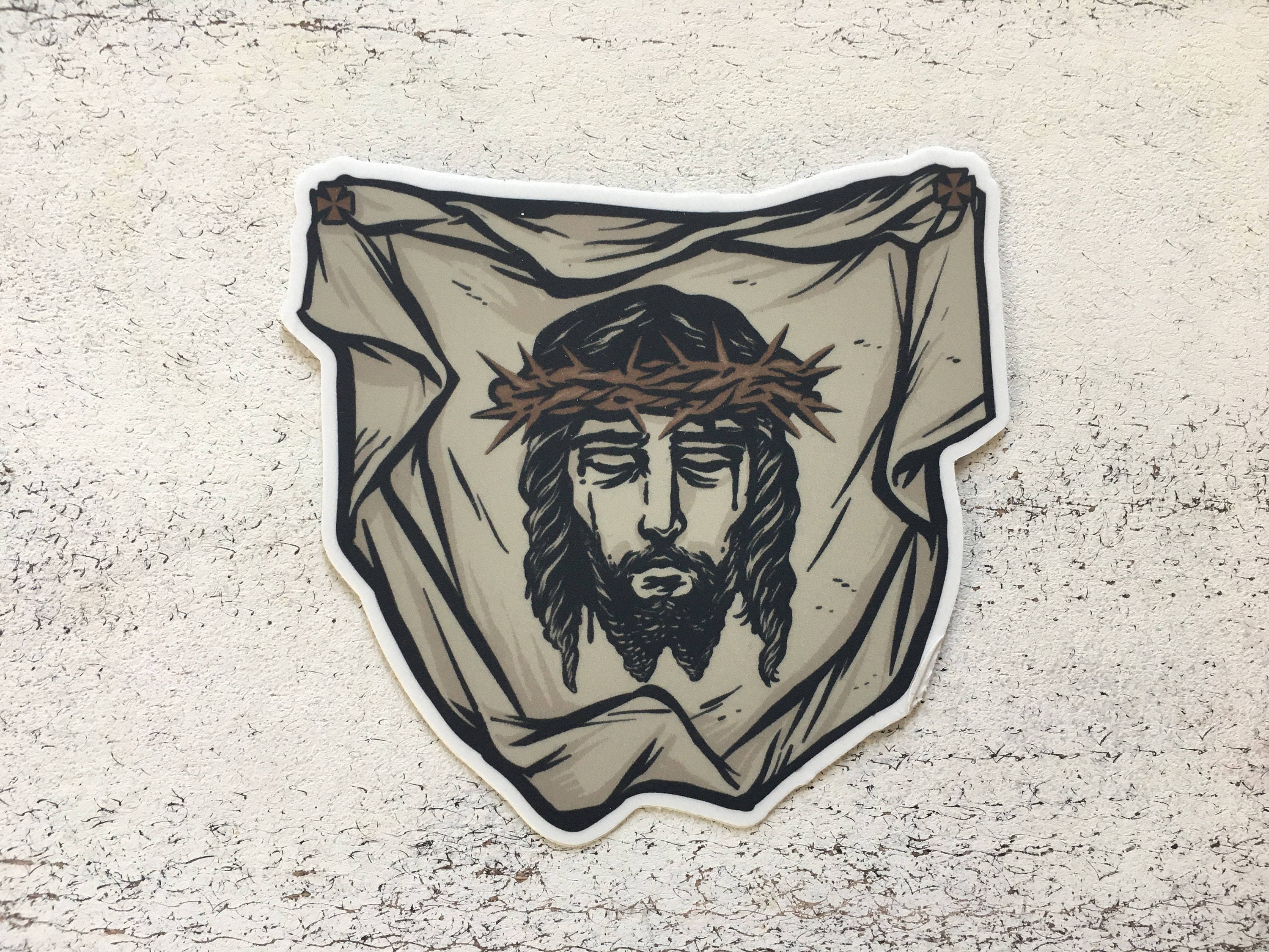 Multicam Jesus Stickers –