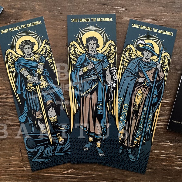 Archangel Series Bookmarks printed with Gold Ink