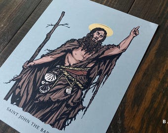 Saint John the Baptist  8.5" x 11" Large Print
