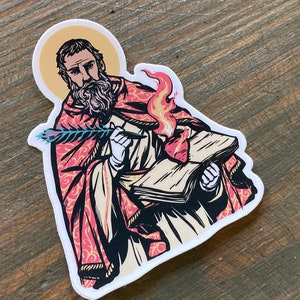 3" Saint Augustine of Hippo Vinyl Sticker