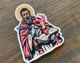 3" Saint Augustine of Hippo Vinyl Sticker