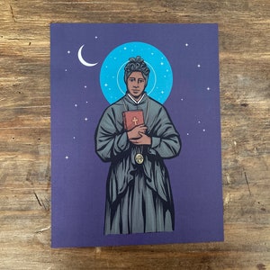 Heilige Josephine Bakhita 8,5 &quot;x 11&quot; Großdruck