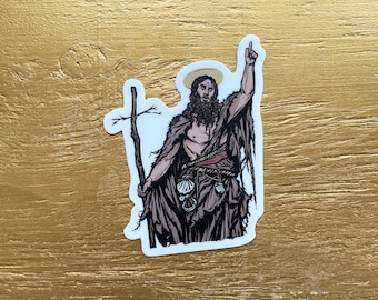 3" St. John the Baptist Vinyl Sticker