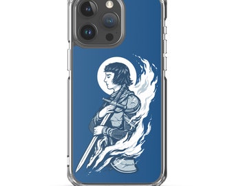 La coque de téléphone Sainte Jeanne d’Arc s’adapte aux appareils iPhone