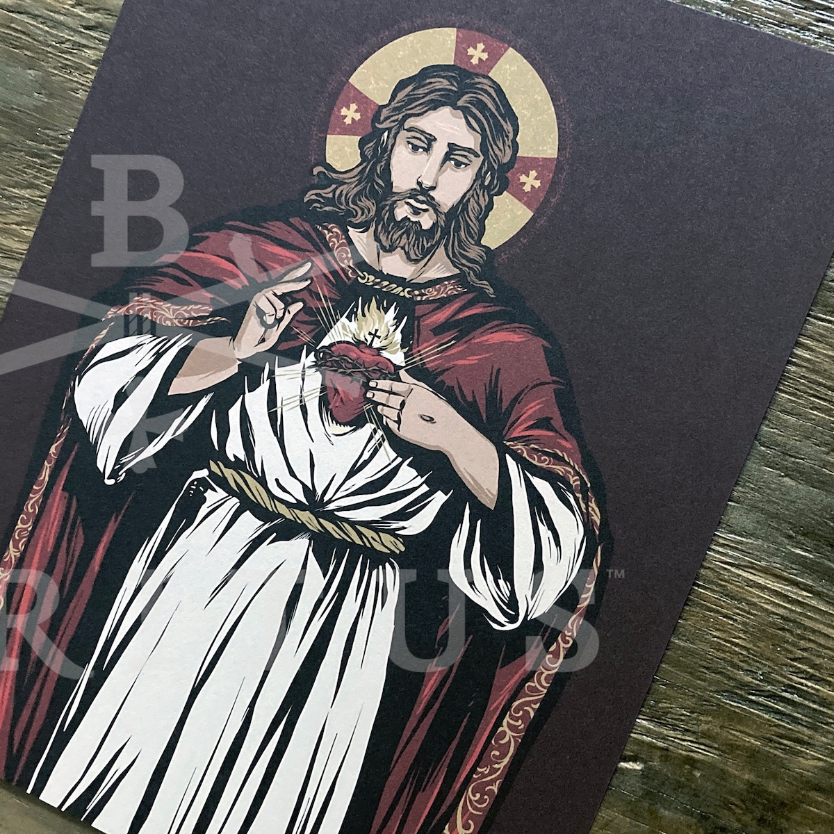 Sacred Heart of Jesus 8.5 x 11 Large Print