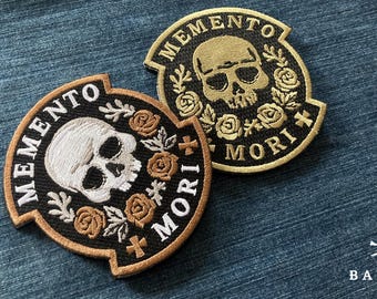 Memento Mori 3" Embroidered Patch