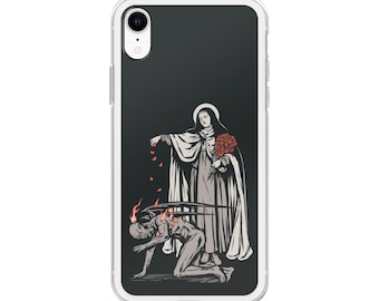 Saint Therese Clear Case Fits iPhone Devices