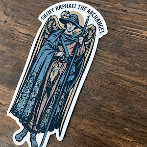 Saint Raphael the Archangel 5" Vinyl Sticker